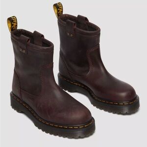 Dr. Martens ANISTONE LO LEATHER BIKER BOOTS
